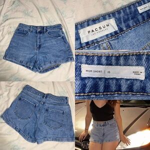 PacSun High-Rise Blue Jean Shorts